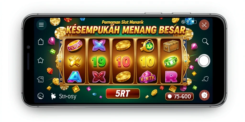 Skrinsut gameplay 5RT menampilkan mesin slot yang memikat dengan fitur menarik.