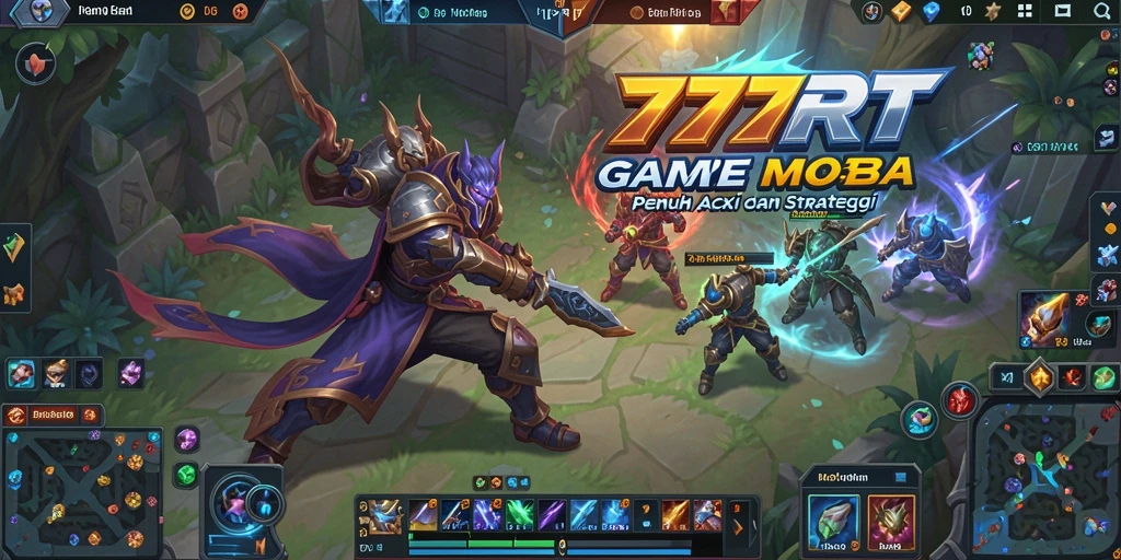Screenshot gameplay <strong>777RT</strong> yang menunjukkan pertempuran seru di arena.