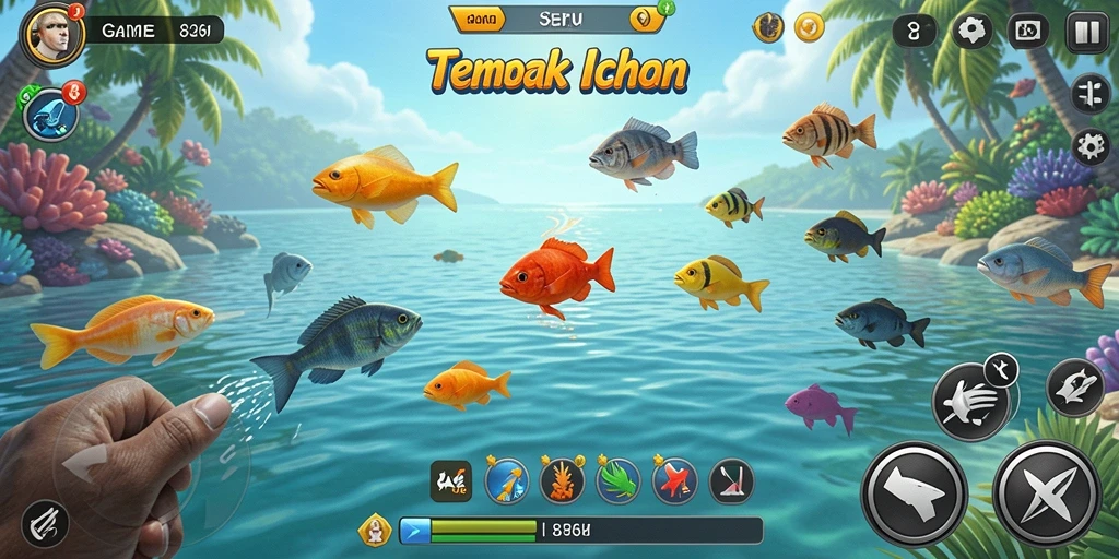 Gameplay menarik dari Tembak Ikan di aplikasi 8364.