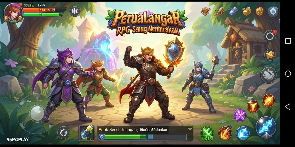 Screenshot gameplay 95PGPLAY yang menunjukkan aksi petualangan yang seru.
