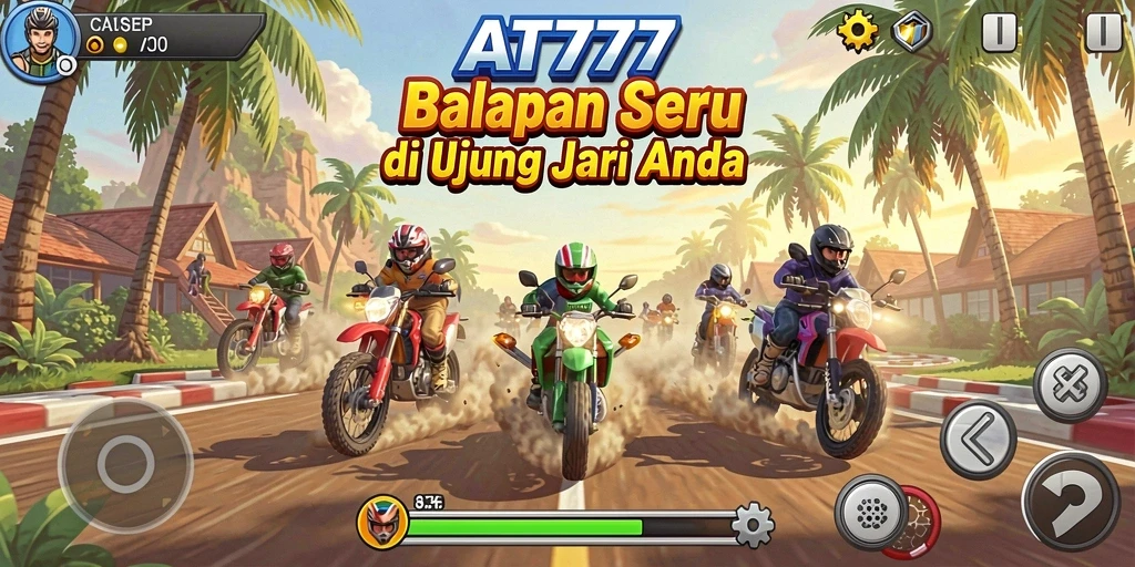Tampilan menarik dari gameplay balapan seru AT777.