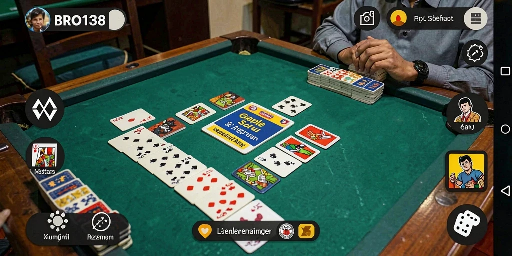 Tampilan gameplay Gaple yang seru dan interaktif di BRO138.