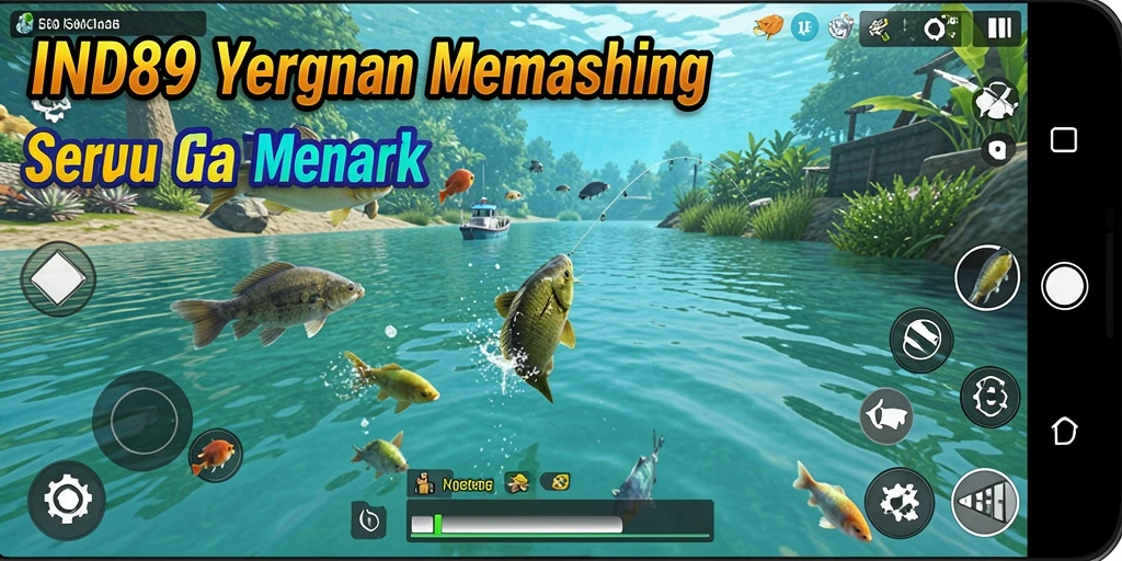 Screenshot IND89 menampilkan gameplay memancing yang seru dan menarik.