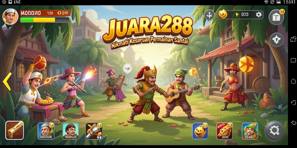 Tampilan gameplay JUARA288 yang seru dan menghibur.