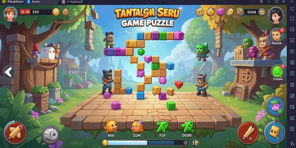 Tampilan gameplay PAKARJP dengan berbagai tantangan puzzle yang menarik.