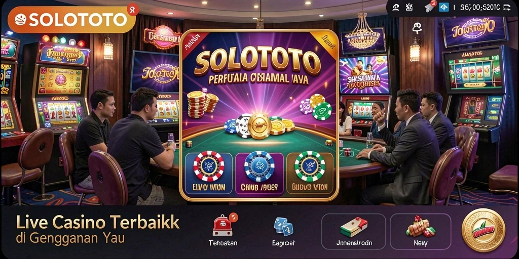 Tampilan gameplay langsung SOLOTOTO yang mendebarkan dan interaktif.