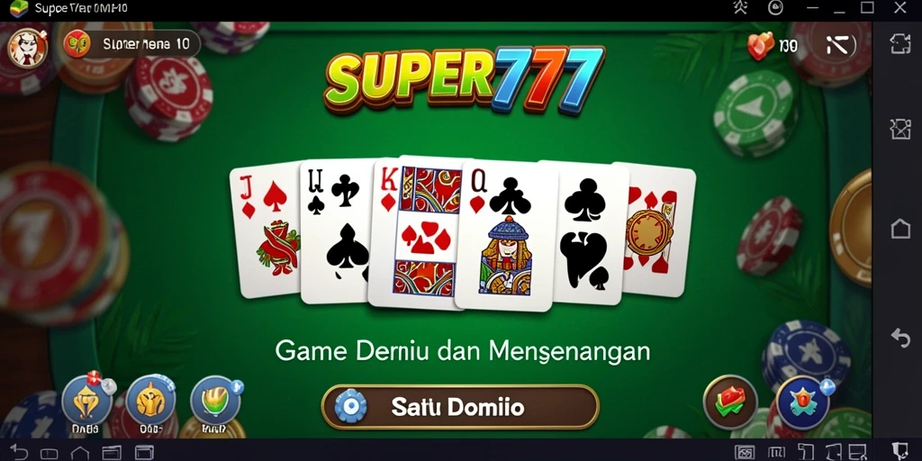 Screenshot gameplay SUPER777 yang menunjukkan keseruan bermain Domino.